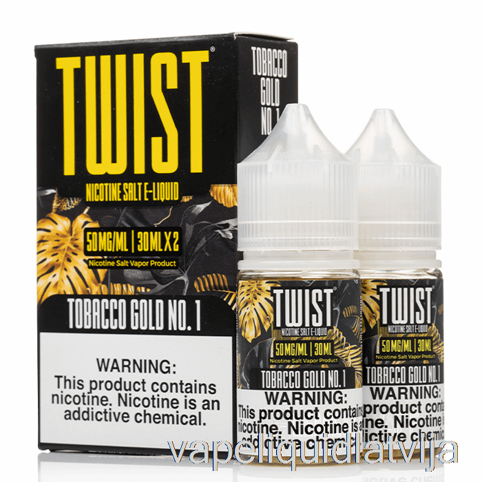 Tabakas Zelts Nr. 1 - Twist Salt E-liquid - 60ml 50mg Vape šķidrums